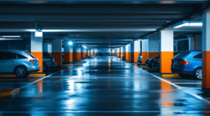 Pulizia di un garage in un condominio Pulizia di un garage in un condominio